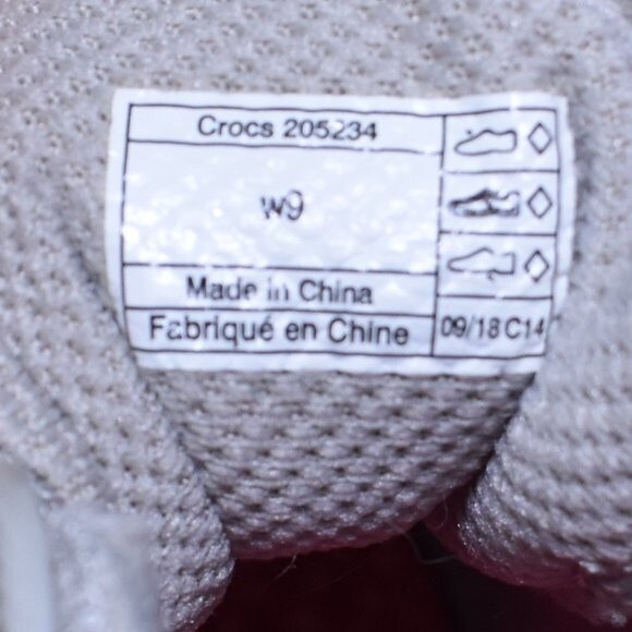 Men’s Crocs LiteRide Gray Water Shoes Size 9 Lightweight Beach Casual - Picture 13 of 16